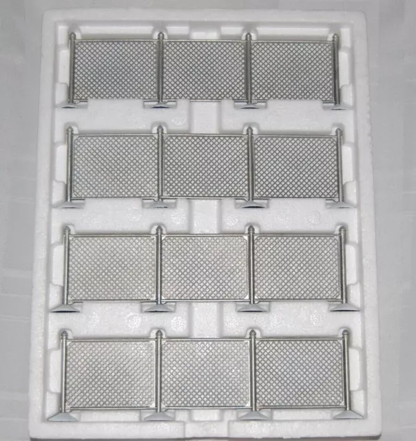 Dept 56 Village Accessories Set Of 4 Chain Link Fence Extensions NIB