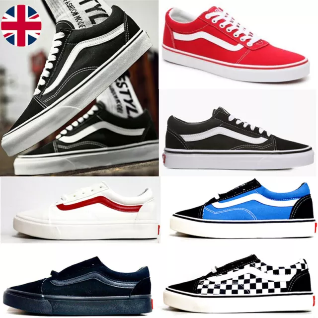 New Unisex Vans Old Skool Skate Shoes Trainers Canvas Sneakers Mens Womens Shoes