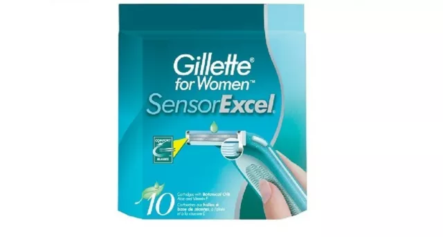 12 GILLETTE SENSOR DAMEN Excel KLINGEN PATRONEN Minen Rasierer Griff Rasierer 3