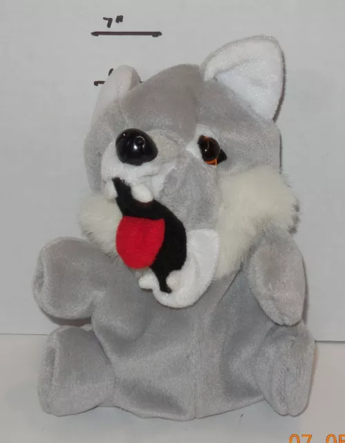 Gray Wolf Hand Puppet Rare VHTF