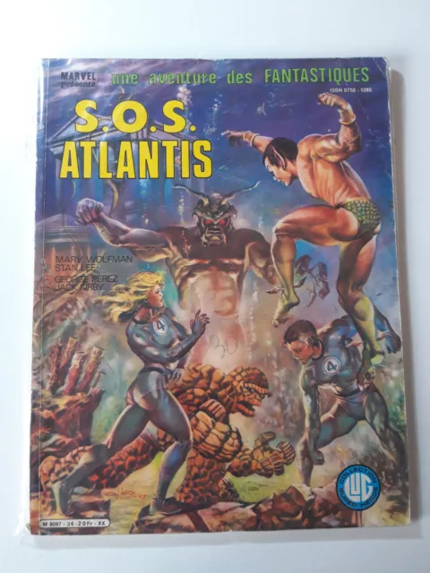 marvel  lug UNE AVENTURE DES FANTASTIQUES  N°  34  SOS ATLANTIS