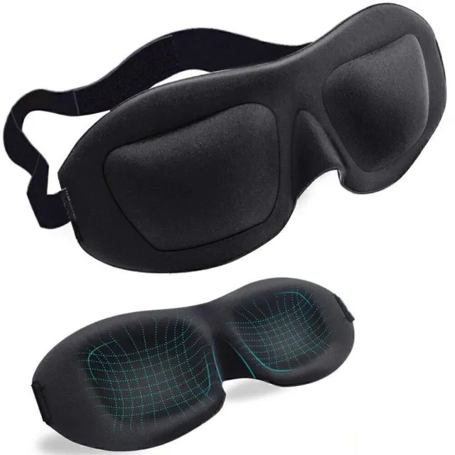 Esponja suave para dormir 3D cubierta de sombra con memoria para dormir con los ojos vendados para oficina de viajes
