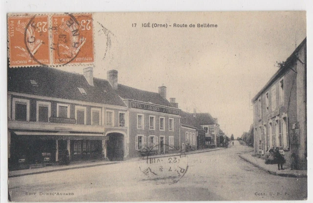 CPA 61 ORNE approx. Mortagne Ceton Perch IGE Rte de Bellême HOTEL ST JACQUES 1929