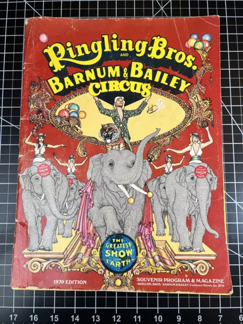 Vintage 1970 Ringling Bros Barnum & Bailey Circus Souvenir Program & Magazine