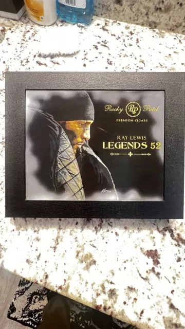 Rocky Patel Ray Lewis Legends 52 Autographed Cigar Box Toro Signed Ravens NFL