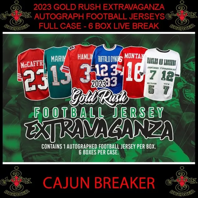 New England Patriots ^Full Case - 6 Box Live Break* 2023 Gold Rush Auto Jerseys