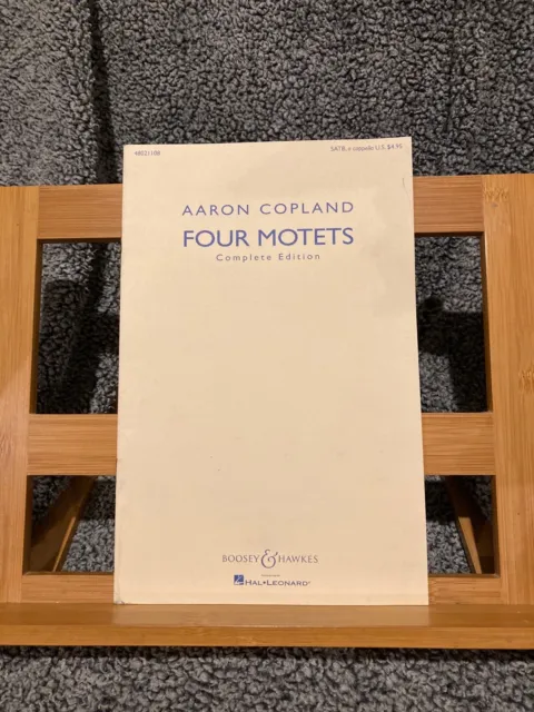 Aaron Copland Four Motets partition choeur mixte et piano éditions Boosey Hawkes