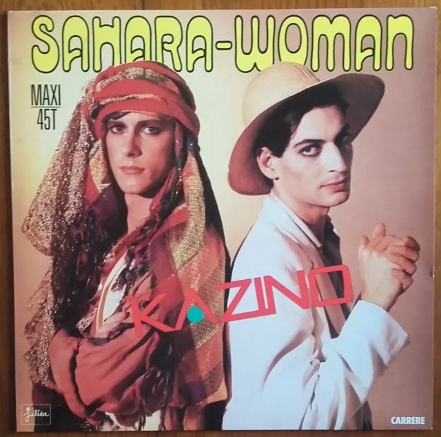 DISQUE VINYLE MAXI 45t 12" KAZINO « Sahara woman »  DISCO FRANCE 1985