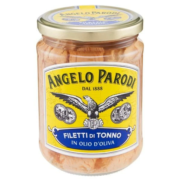 Filetti di Tonno all'olio di Oliva ANGELO PARODI 425gr
