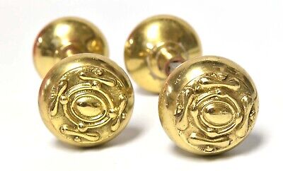 2 Matching Sets Of Brass Finish Door Knobs