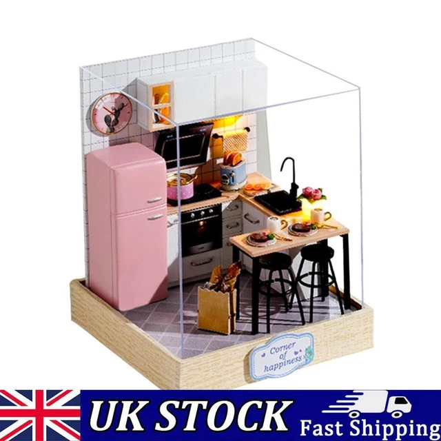 Kit Miniature Maison De Poupée Style Japonais 1/12 - Lot De 3 Pièces En Bois, Neuf