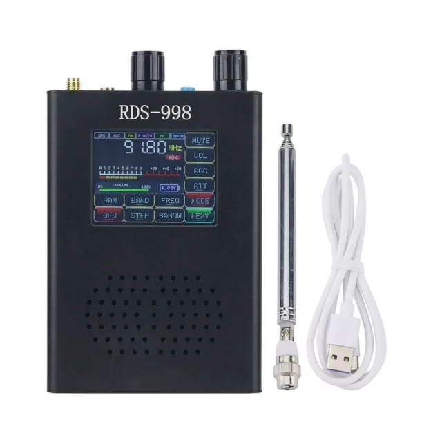 Récepteur radio portable avec commutation de style bureau RDS998 FM AM (MW SW)