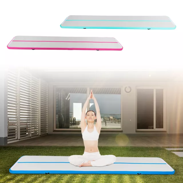 1*5m Track Gymnastics Mat Inflatable Tumbling Mat Air Mat with Electric Pump 2