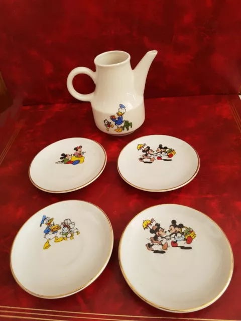 Ancien service à café - Dînette pour Poupée en porcelaine - Disney  Années 70