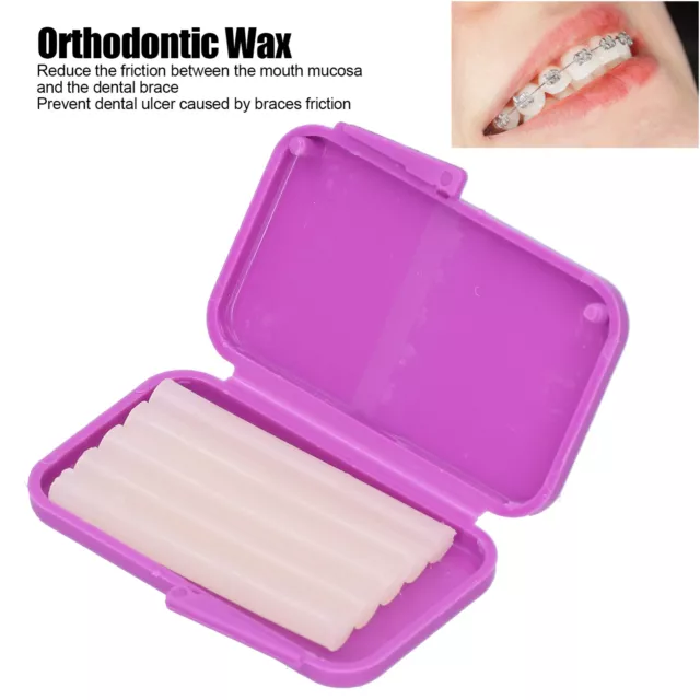 (Purple 10x Dental Care Orthodontic Wax For Braces Mouth Protection Dental BHC