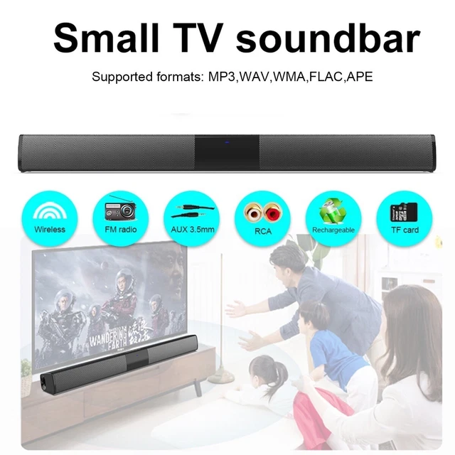 DAZONE 55CM WIRELESS Bluetooth Soundbar TV PC Computer Speaker Sound ...