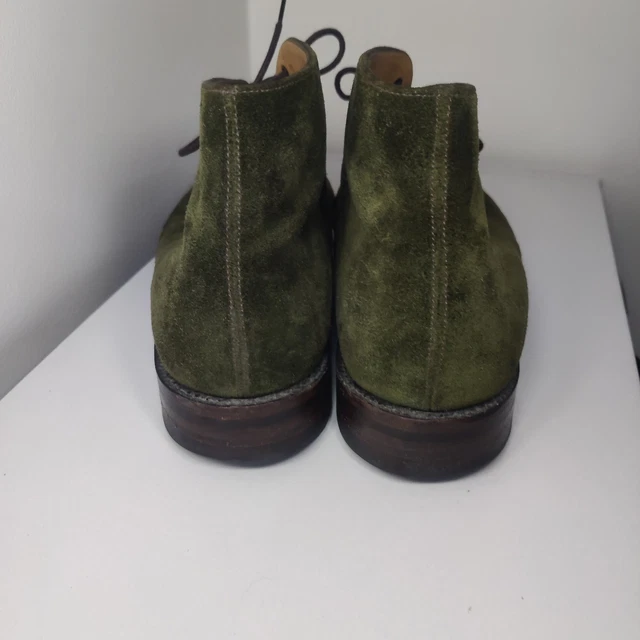 LOAKE 1880 PIMLICO Kempton George Chukka Boots Green Suede Mens Made In ...