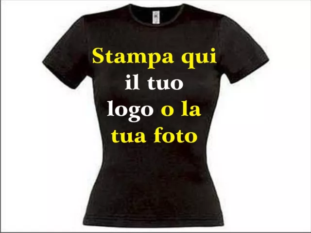 T-shirt personalizzata donna con stampa ditetta ,foto,scritta, logo