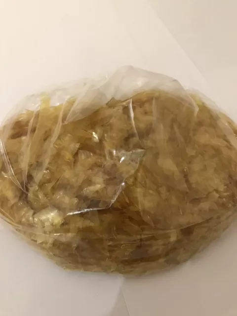 Copos de goma laca desparafameada súper rubia 500 gramos