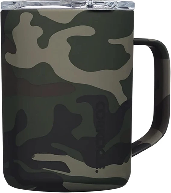 Corkcicle Coffee Mug, Insulated Travel Coffee Cup with Lid, Stainless Steel
