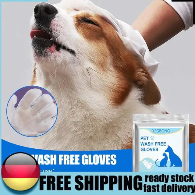 6 un. guantes de limpieza sin enjuague toallitas para ojos eliminador de manchas accesorios para mascotas