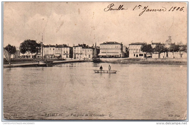 33 PAUILLAC - vue prise de la Gironde.