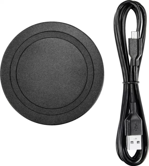 Best Buy - 10 W Qi Certified Wireless Charging Pad for Samsung/Apple - Black