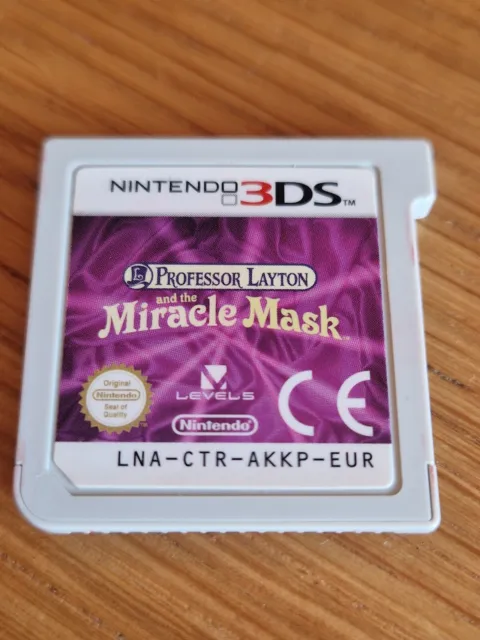 Professor Layton And The Miracle Mask - 3Ds - Cart Only - Very Good Condition