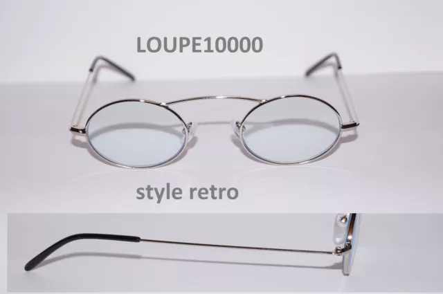 lunettes loupe de lecture métal style retro 3 couleurs réf RG21304 N° 714