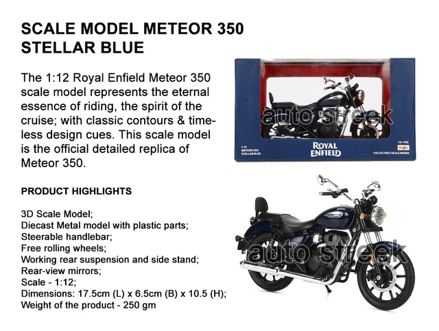 royal enfield meteor 350 scale model