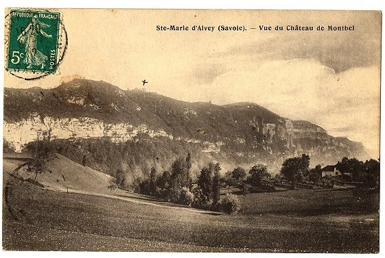 CPA 73 Savoy Sainte-Marie d'Alvey View of the Château de Montbel
