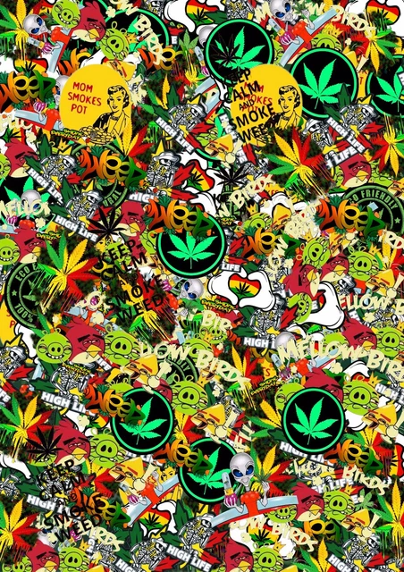 A4 Size JDM Style Green Tint Vinyl Sticker Bomb Sheet – Glossy Finish, UK Made – Drift Ratlook For Car, Van, Scooter