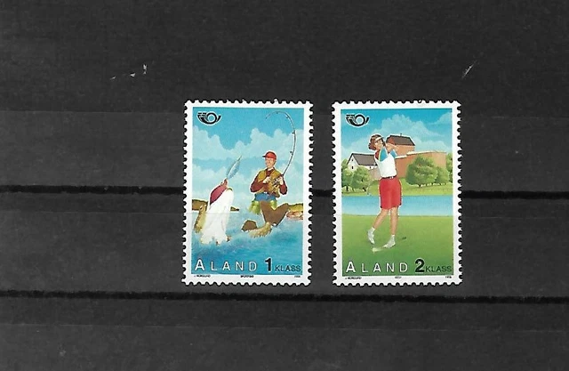 Aland 1995 102/03 Norden Tourismus Marken Mit Sportangeln Und Golf