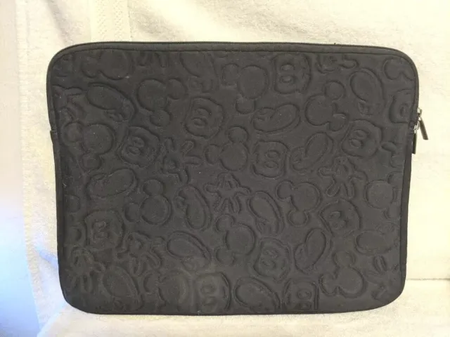 Disney Parks Authentic Original Mickey Mouse Laptop IPAD Sleeve Case 13” Black