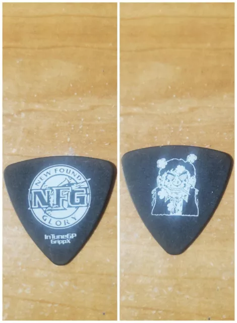 New Found Glory NFG Ian Grushka Florida Marlins Zombie black Tour Guitar Pick