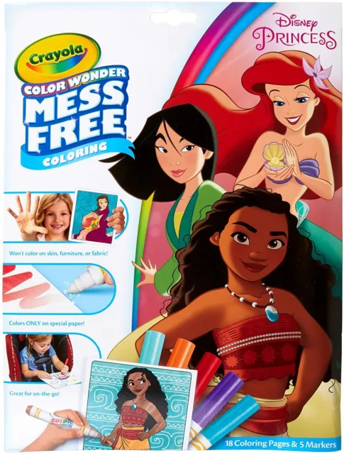 Crayola 75-7003 Disney Princess Color Wonder Mess Free Coloring Upc:071662870034