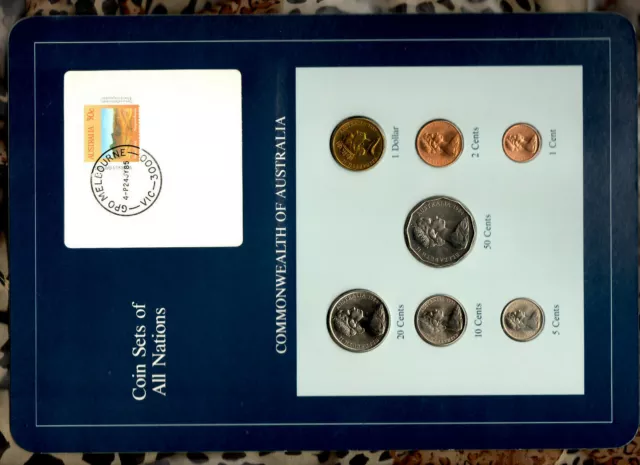 Coin Sets of All Nations Australia 1984-1985 UNC $1 1985 24JY85