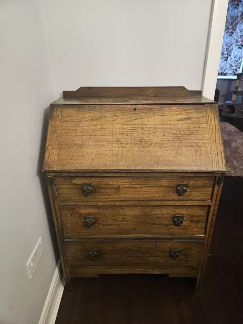 antique writing bureau desk 1930s