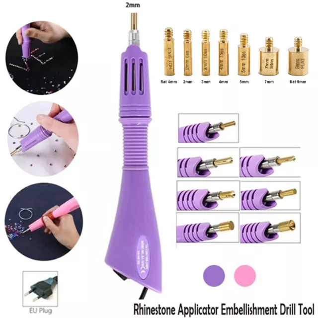 2000Pcs Hotfix Transfer Rhinestone Diamante Bling Tools Wand Applicator Pen Set]