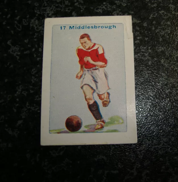 D.C. Thomson Football Team Cards 1935 No17 - Middlesbrough