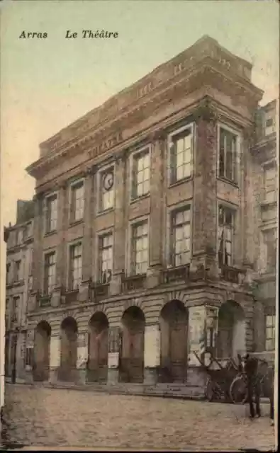Feldpost-AK 1. WK Feldpostkarte ARRAS Theater mit Feldpoststempel n/ Kavelstorf