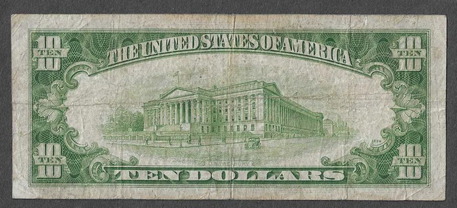 FR. 1706 Ten Dollars ($10) Series of 1953 Blue Seal Silver Certificate 2