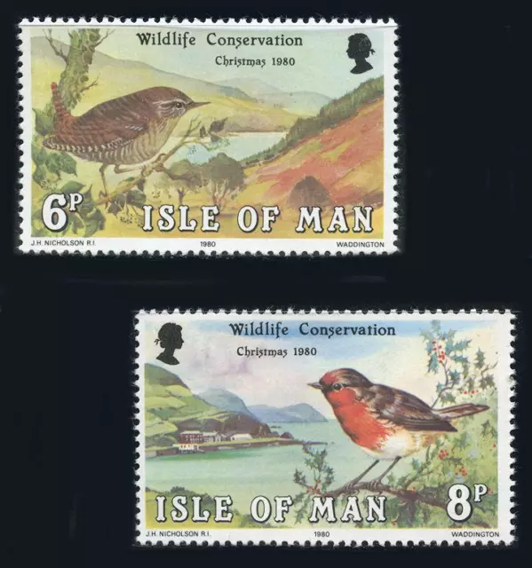 Isle of Man: 1980 Wildlife Conservation (182-183) MNH