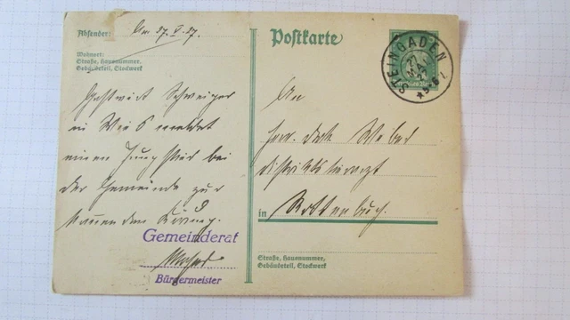 Germania intero stazionario Steingaden 1927 X6,7