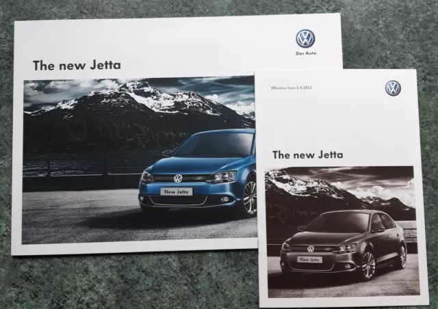 VOLKSWAGEN. THE NEW JETTA MODEL RANGE BROCHURE+ price list. May 2011