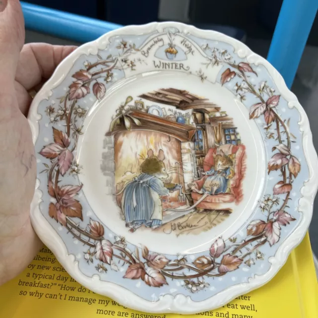 Royal Doulton Brambly Hedge 'Winter' Plate  - 1St