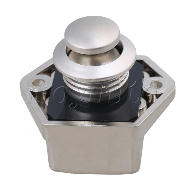 BROWN KEYLESS PUSH-BUTTON Cabinet Latch Push Button Cabinet Latch Pack ...