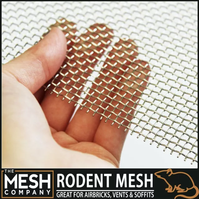 Heavy Duty Stainless Steel Rodent Airbrick Vent Soffit Wire Mesh Rolls UK Made