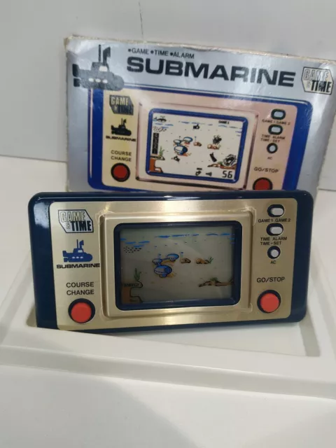 Game & Watch Time Submarine Retro 1982 LCD Handheld Game Made in Japan Rare 2