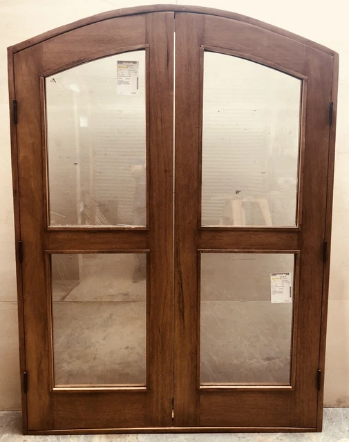 Rustic door solid wood oak mahogany alder birch maple Choose species/size Glass 2